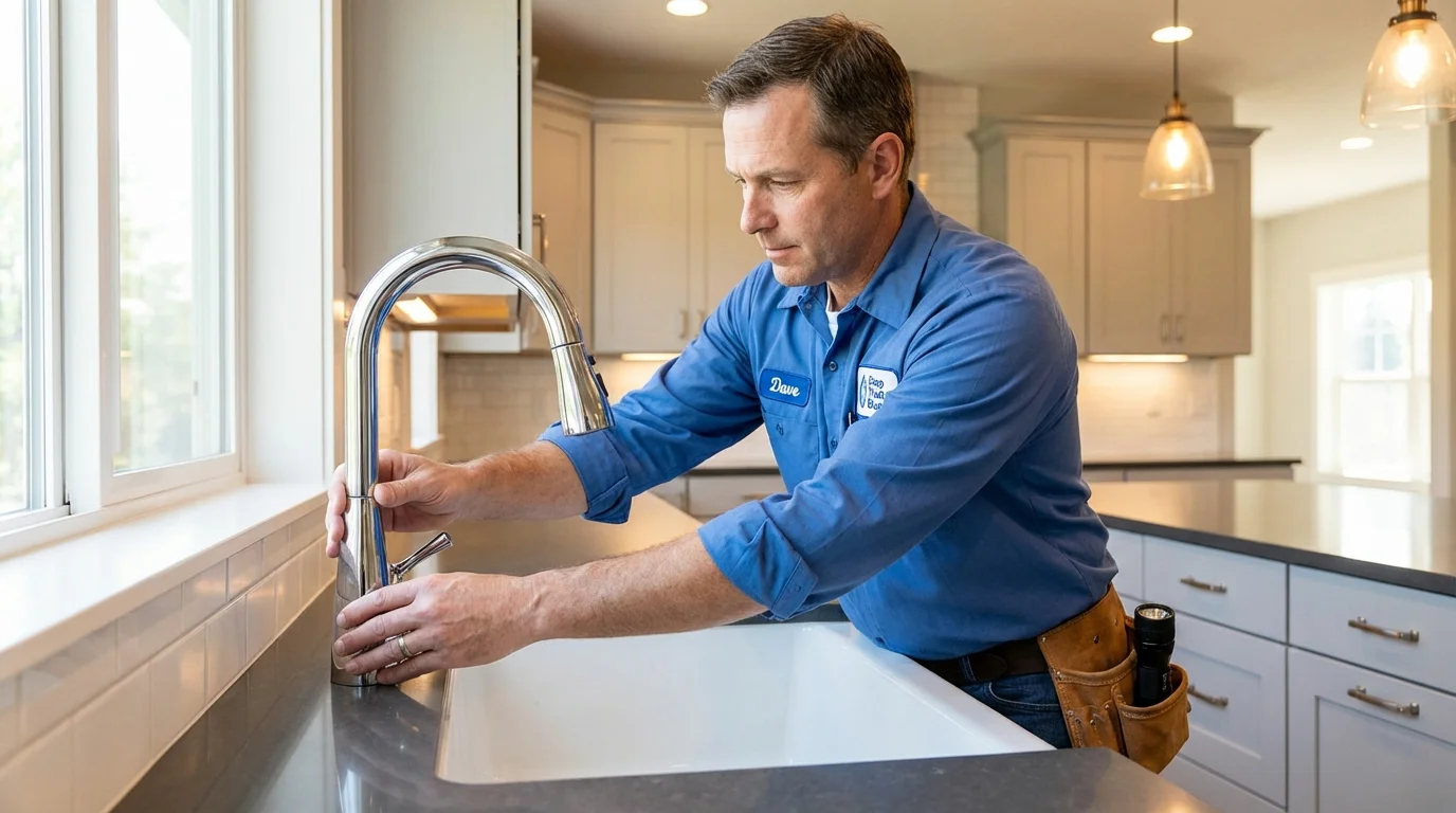 Kitchen faucet installation by Johns Plumbing LLC in Los Angeles